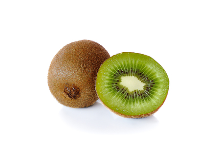 kiwi isolated on a white backgroundの写真素材