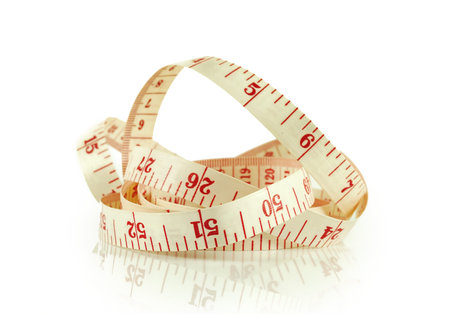 measure tape close up isolated for background