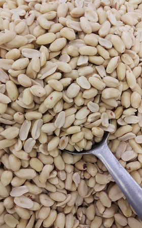 peanuts close up textureの写真素材