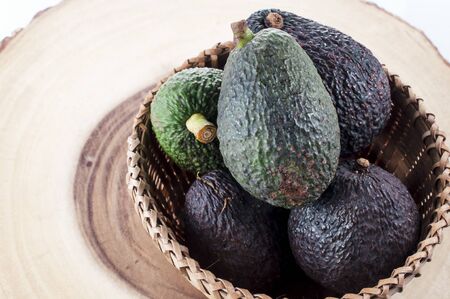 avocado close up on backgroundの写真素材