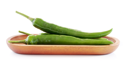 chili isolated on white backgroundの写真素材