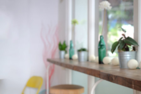 A chair in coffee shop for background.
