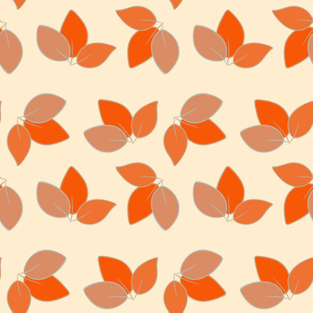 Leaves seamless pattern on background.の写真素材