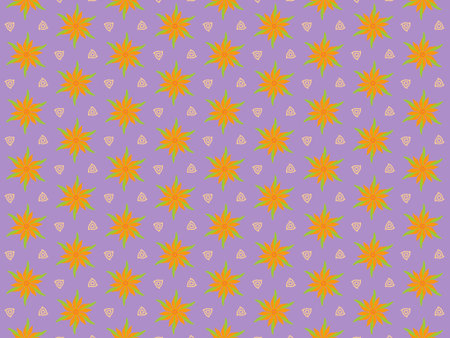 Seamless flowers art on pattern for background and backdrop.