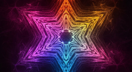 Abstract fractal. Fractal art background for creative design. Decoration for wallpaper, desktop, poster, cover booklet. Print for clothes, t-shirt. Creative illustration for designの素材