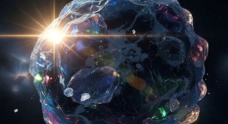 3D illustration of abstract fractal composition,digital art works.の素材