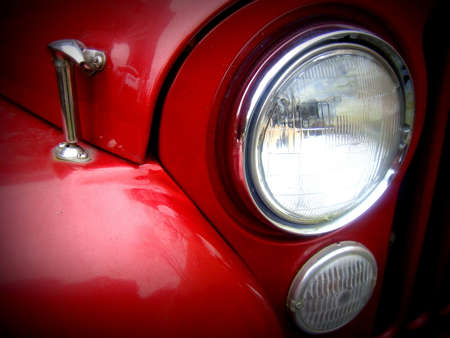 The headlight and front endの写真素材