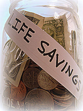 A life savings metaphorの写真素材