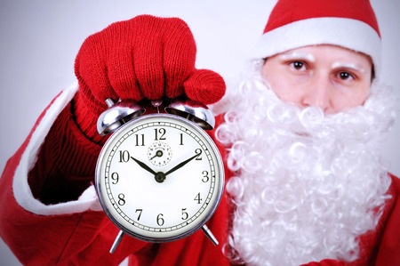 Christmas Time is coming. Christmas concept and Santaの写真素材