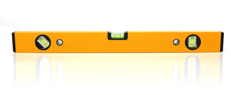 Construction Carpentry Level Tool on White background