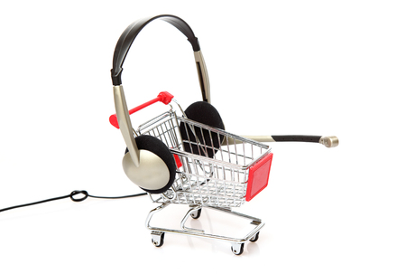 Customer Service on the whÅte backgroundの写真素材