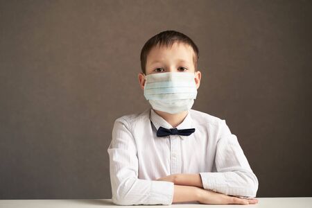 students on distance learning due to the coronovirus pandemic on isolationの写真素材