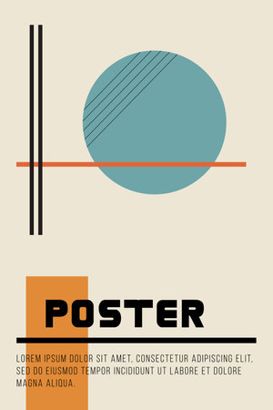 Abstract background with bright geometric shapes, colorful poster, banner, cover, wallpaperのイラスト素材