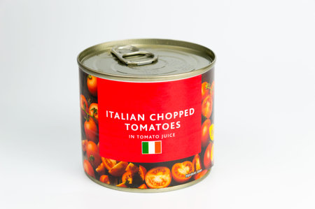 Canned or Tinned Tomatoesの写真素材