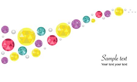 Colorful diamonds abstract background vectorのイラスト素材