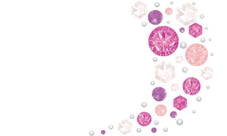 Pink shining diamonds vector backgroundのイラスト素材