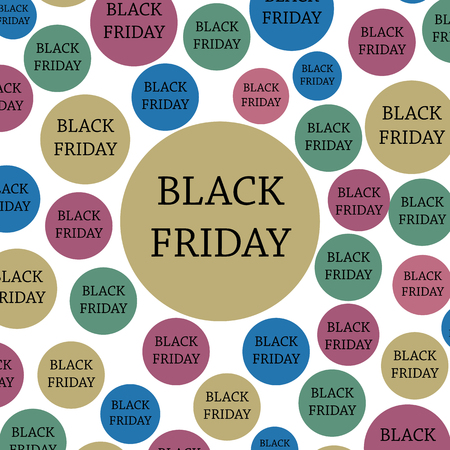 Black friday. Banner, template colorful backgroundのイラスト素材