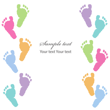 Baby foot printsのイラスト素材
