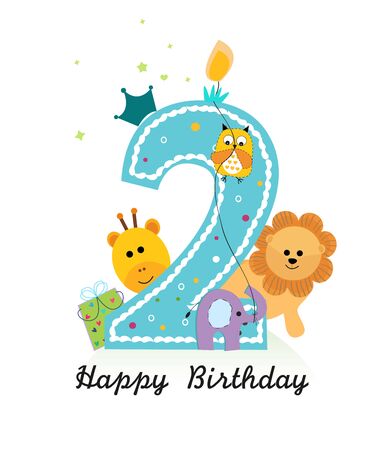 Baby boy greeting card vector illustrationのイラスト素材