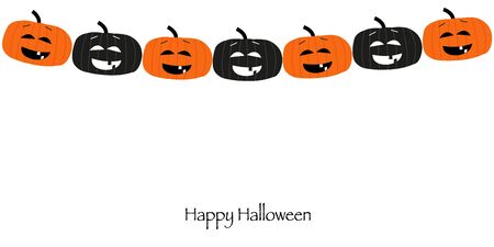 Happy Halloween greeting cardのイラスト素材