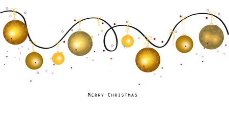 Colorful christmas glowing light bulb with snowflakes banner vector backgroundのイラスト素材
