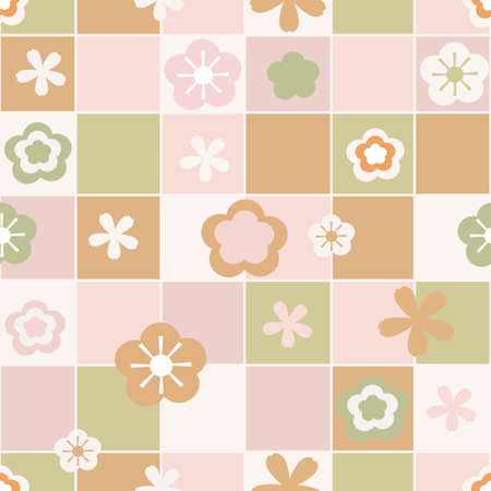 Retro fashion seamless fabric design pattern2のイラスト素材