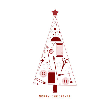background, card, celebration, christmas, cloth, clothing, color, cotton, craft, decoration, design, designer, detail, dressmaker, dressmaking, embroidery, equipment, fabric, fashiのイラスト素材