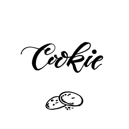 Seamless background with cookies ingredients. Cute doodle illustration.のイラスト素材