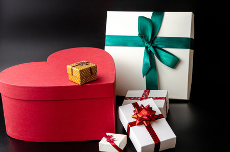 Composition of gifts. A set of gifts for the holiday