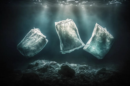 Plastic pollution of the oceanの素材