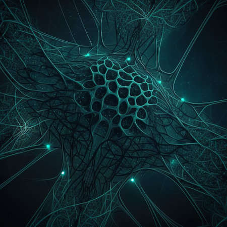 artificial brain network lines digital brain graphics on a futuristic background concept of artificial intelligence development or ai technology .の素材