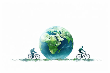 World Car Free Day. vector. copy spaceの素材