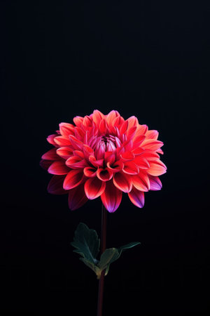 Macro natural white dahlia flowerの素材