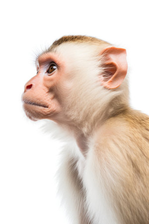 Wild White headed Capuchin monkey close upの素材