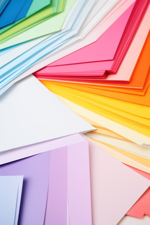 set of colored paper for colorist and designerの素材