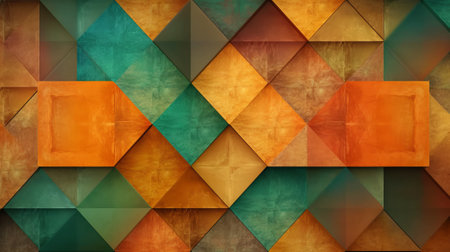 abstract grunge background with multicolored geometric shapes - 3d illustrationの素材