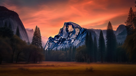 Yosemite National Park, California, United States of America.の素材