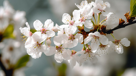 cherry blossom in spring, macro photo, shallow depth of fieldの素材