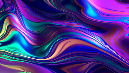 abstract colorful background with smooth lines in blue, purple and pinkの素材