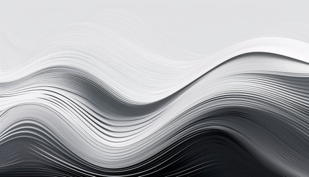 abstract background with smooth lines in gray and white colors for presentationの素材