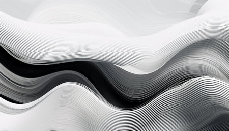 Abstract wavy background. 3d rendering, 3d illustration.の素材