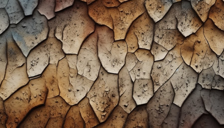 abstract background or texture of cracked paint on a concrete wall.の素材