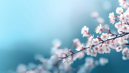 Cherry blossom spring background with soft focus and bokehの素材