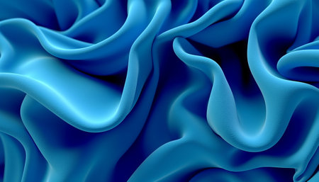 abstract blue wavy background. 3d rendering, 3d illustration.の素材