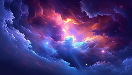 Abstract fractal background. Design element for brochure, advertisements, presentation, web and other graphic designer works. Digital collage.の素材