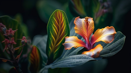Hibiscus flower in the botanical garden, Thailand.の素材