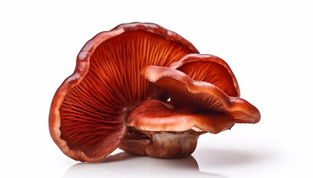 Lingzhi mushroom on a white background. Isolated.の素材