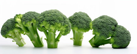 Broccoli isolated on white background. Healthy food and diet concept.の素材