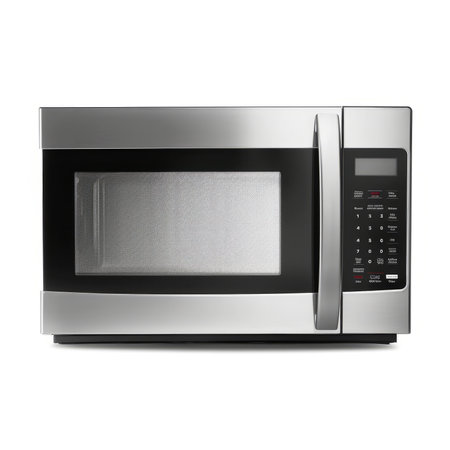 Microwave oven isolated on white background. 3d illustration.の素材
