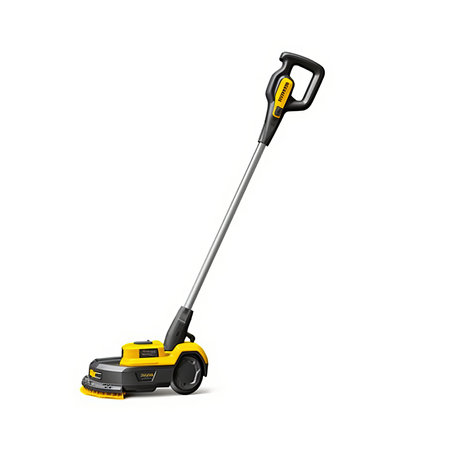 Lawn mower isolated on white background. 3D illustration.の素材
